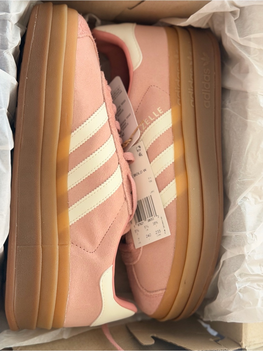 New Adidas Gazelle Platform Women’s Sneakers - Pink